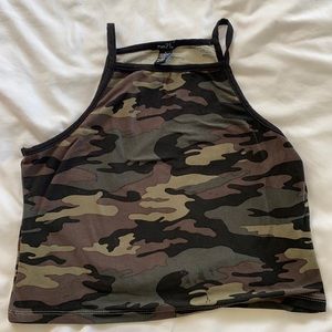 Camo Crop top